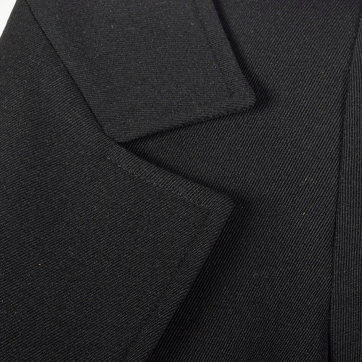 1970s Yves Saint Laurent Rive Gauche Black Twill Blazer