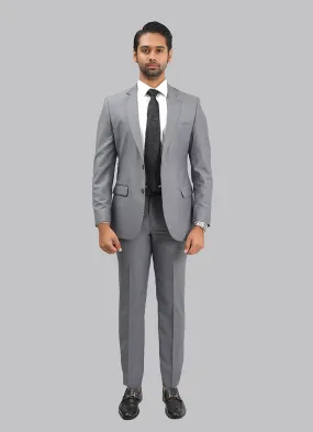 2-Piece Suit Premium Steel Grey Plain