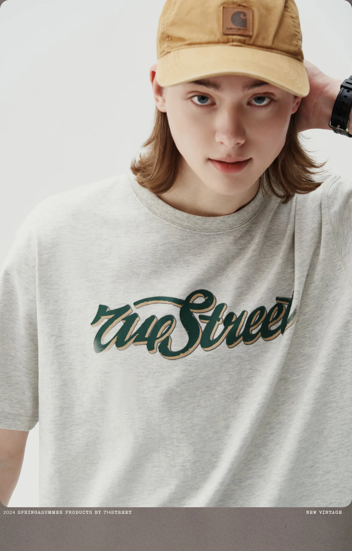 714STREET ロゴカラーTシャツ 714ST062