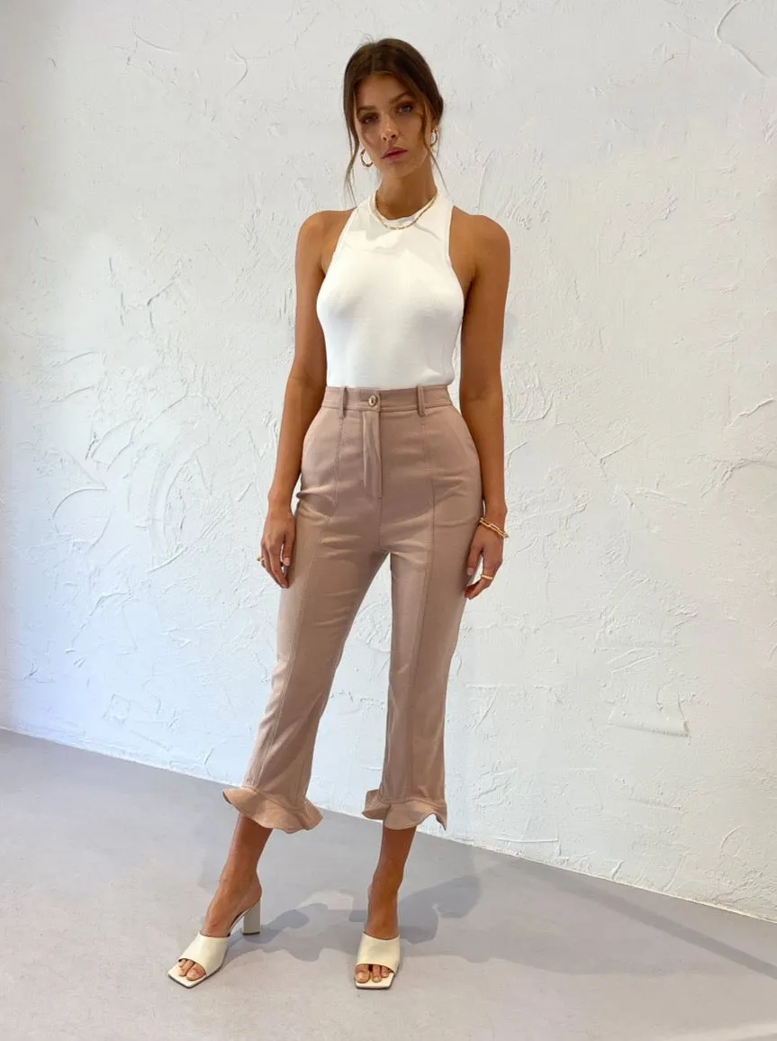 Acler Fisher Pant in Dusty Pink