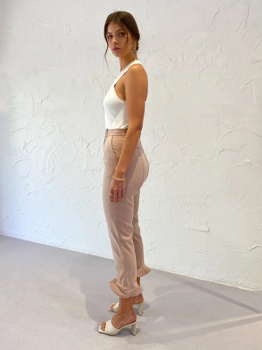 Acler Fisher Pant in Dusty Pink