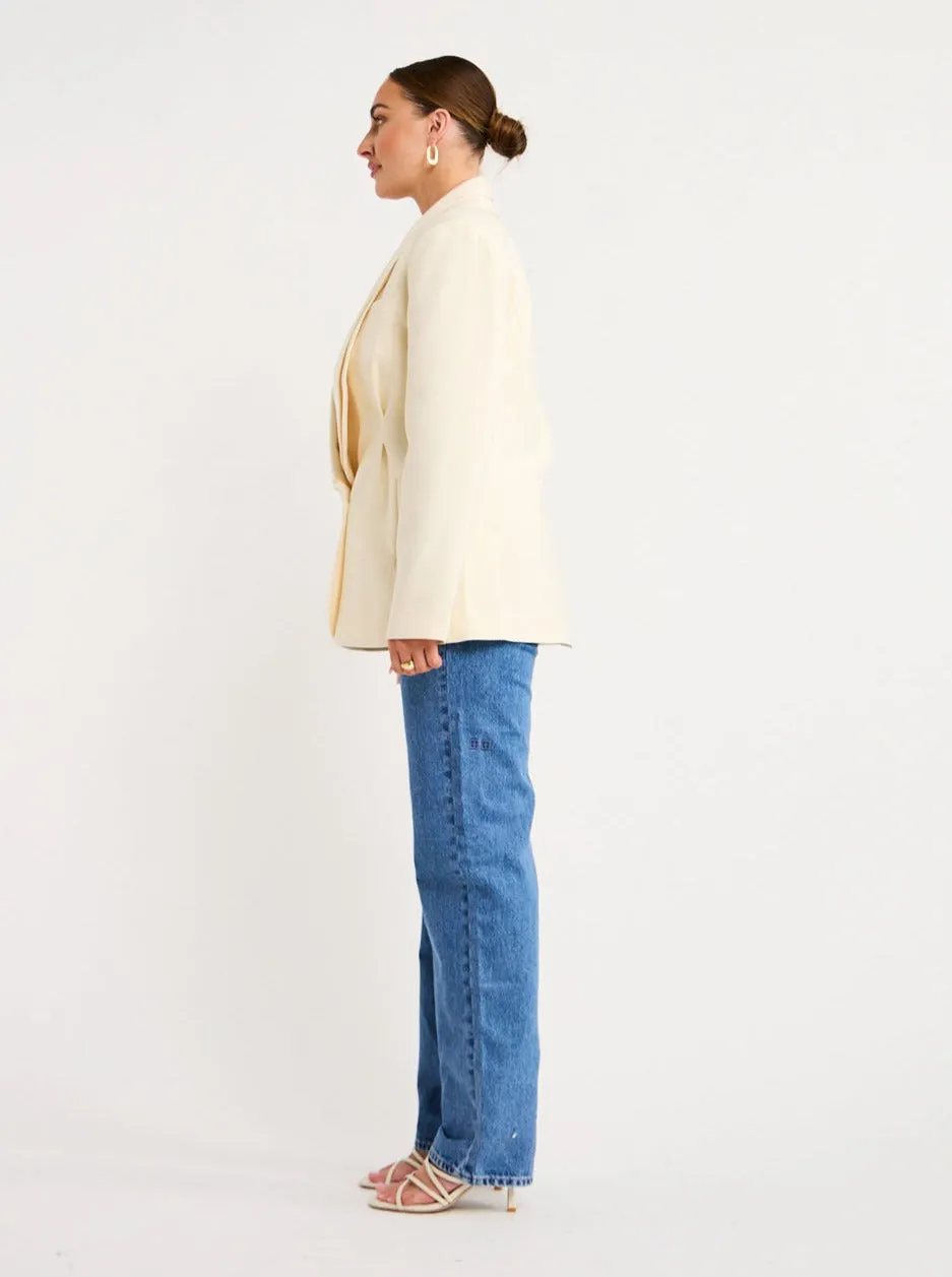 Acler Oatley Blazer in Vanilla