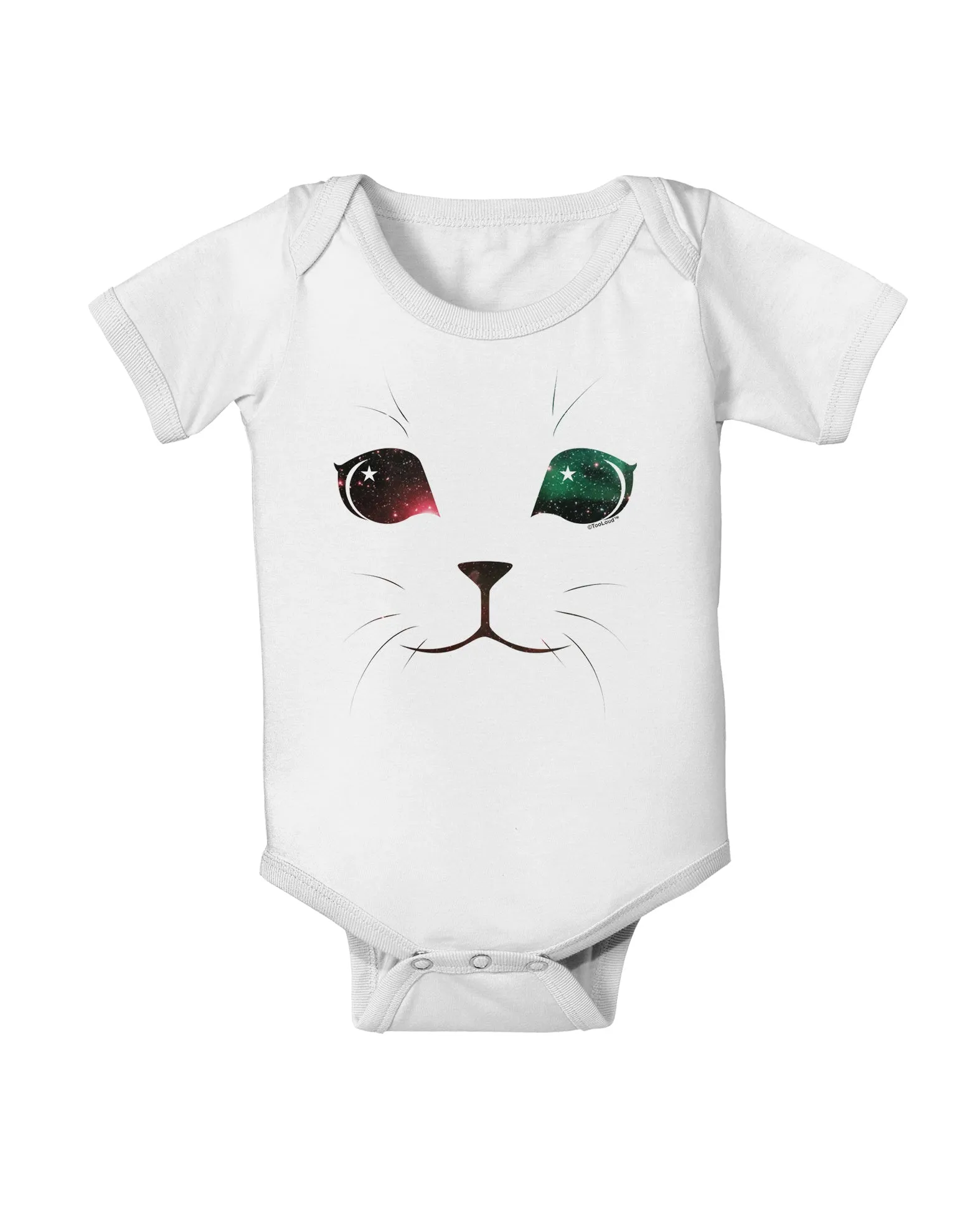 Adorable Space Cat Baby Romper Bodysuit by