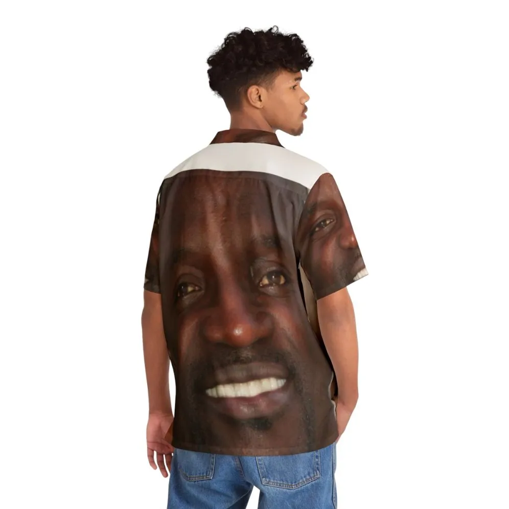 Akon Inspired Hawaiian Button-Up Shirt