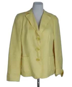 Akris Yellow Linen Blazer sz 12