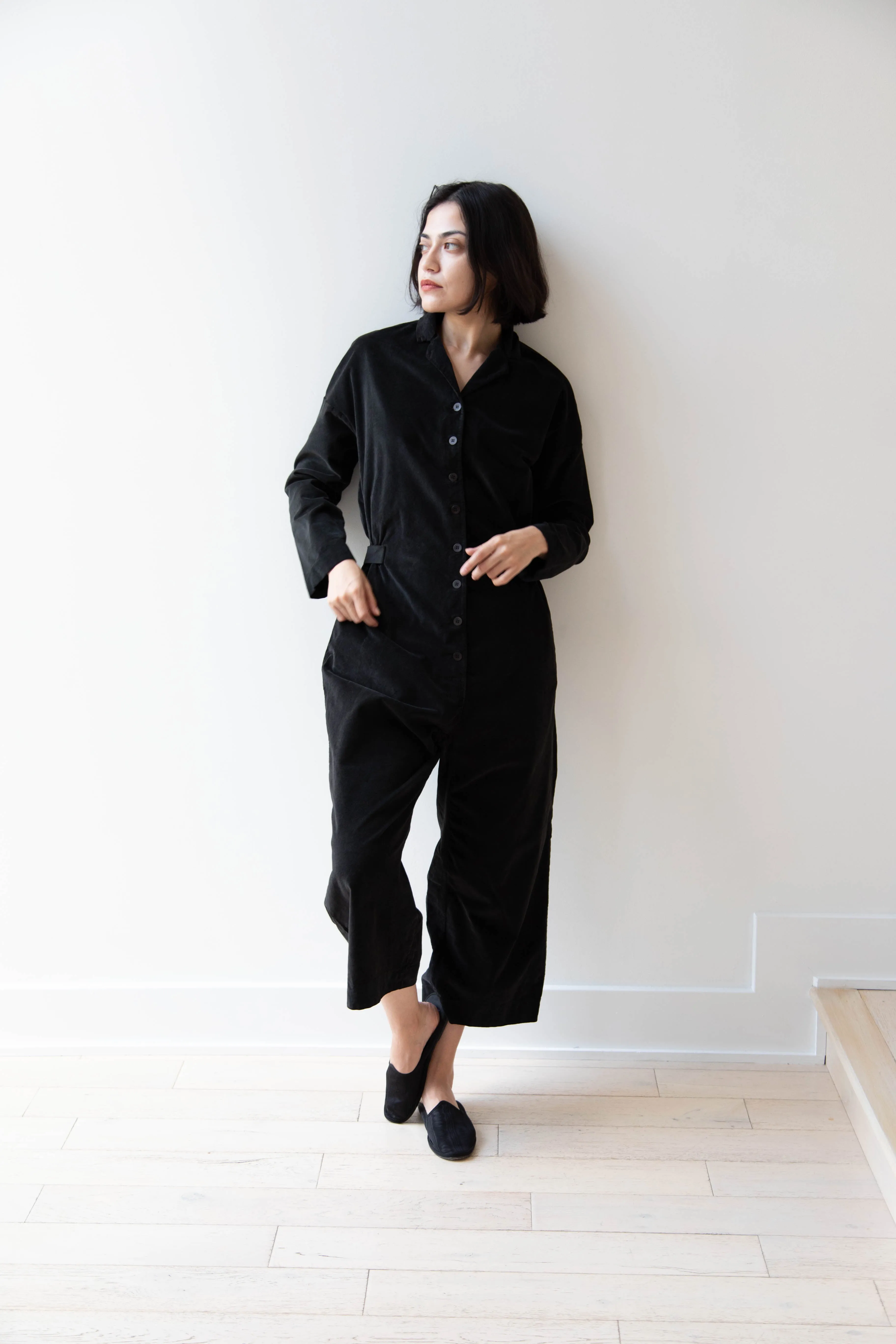 Album di Famiglia | Velvet Jumpsuit in Slate