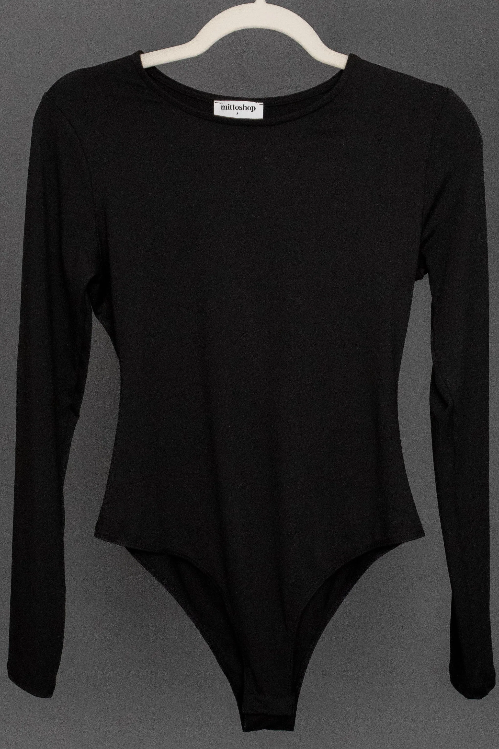 Allison Butter-Soft Long Sleeve Bodysuit in Black