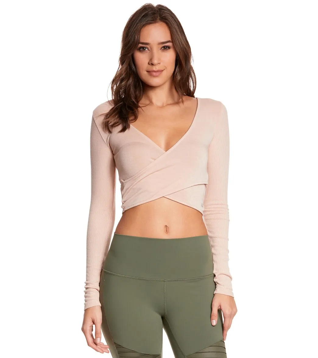 Alo Yoga Amelia Long Sleeve Yoga Crop Top