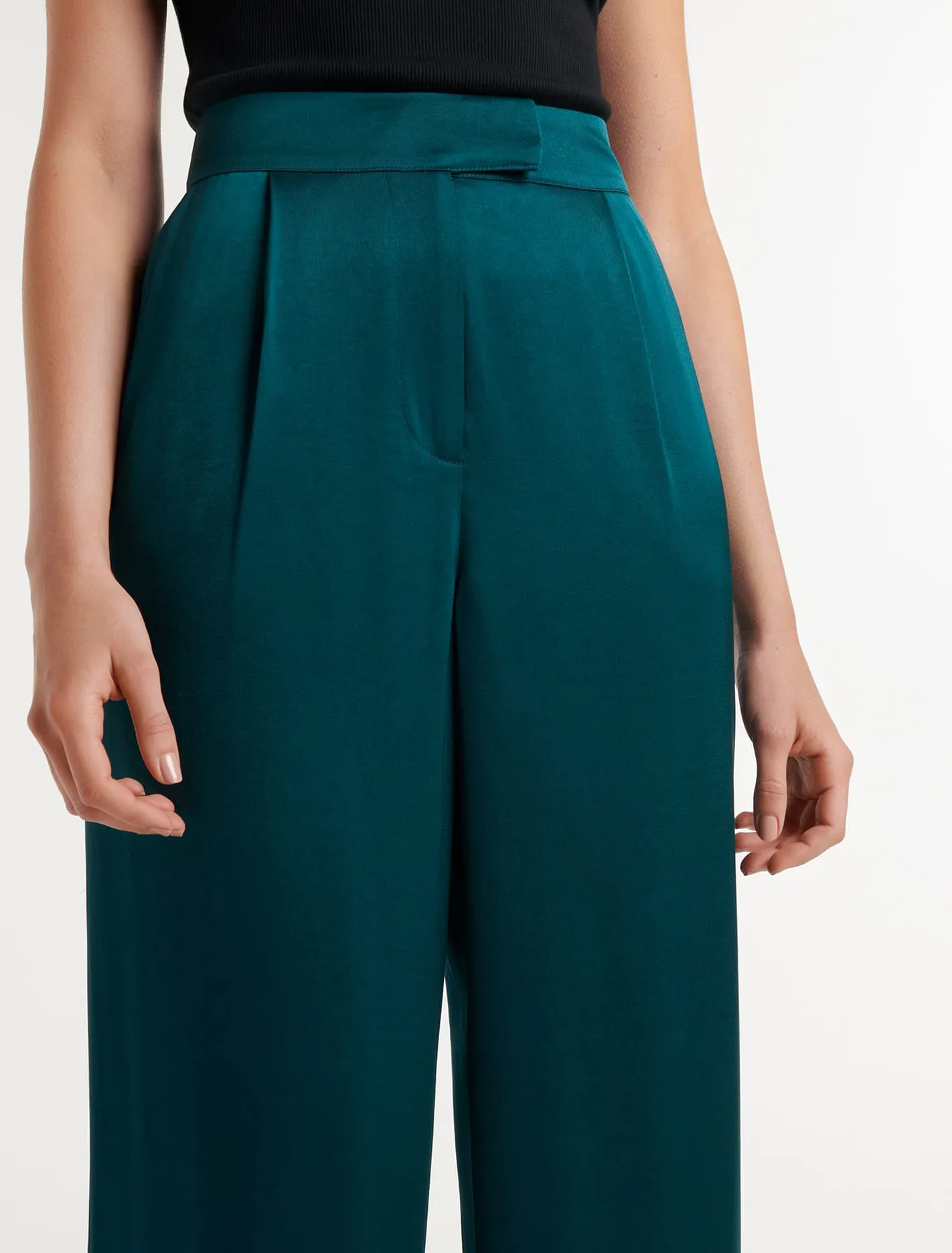 Alora Satin Wide Leg Pants