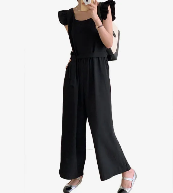 Amaya Ruffled Sleeve Jumpsuit