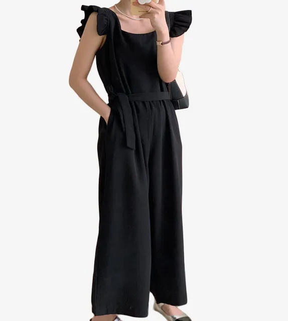 Amaya Ruffled Sleeve Jumpsuit