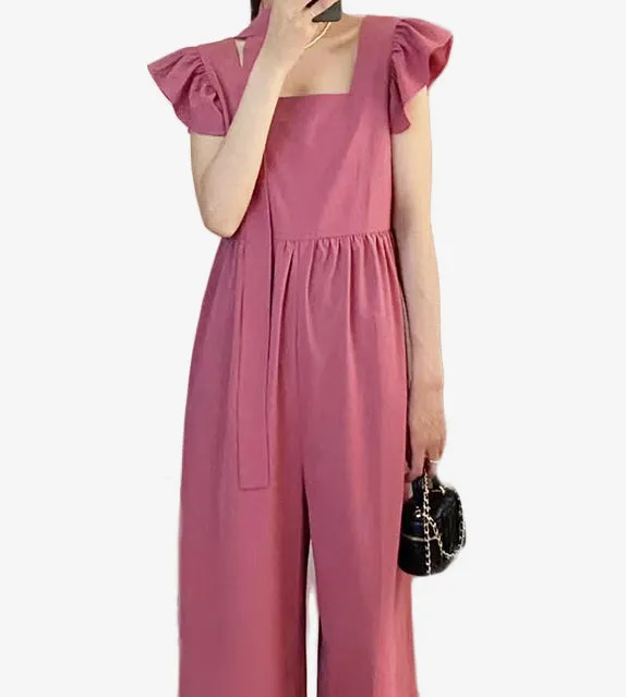 Amaya Ruffled Sleeve Jumpsuit