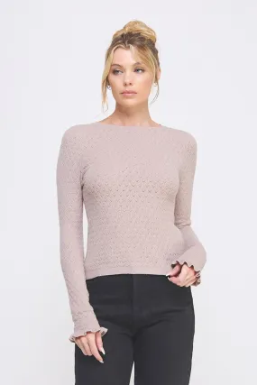 Amayah Sweater Top French Beige