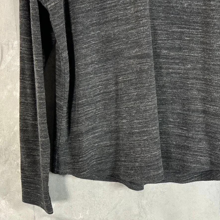 AMERICAN EAGLE OUTFITTERS Men's Charcoal Active Flex Henley T-Shirt SZ L