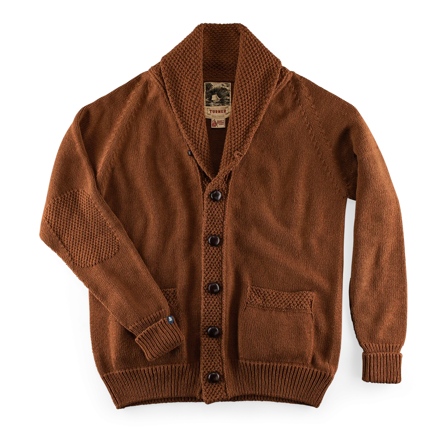 &SONS Turner Cardigan Rust