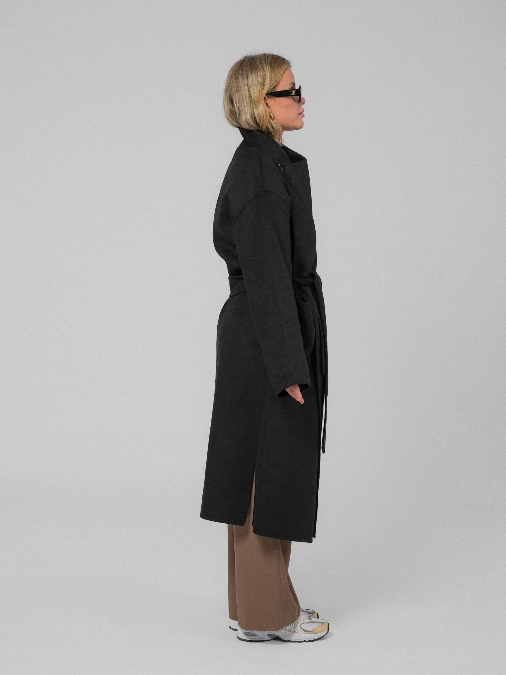 Ana Wool Coat - Black