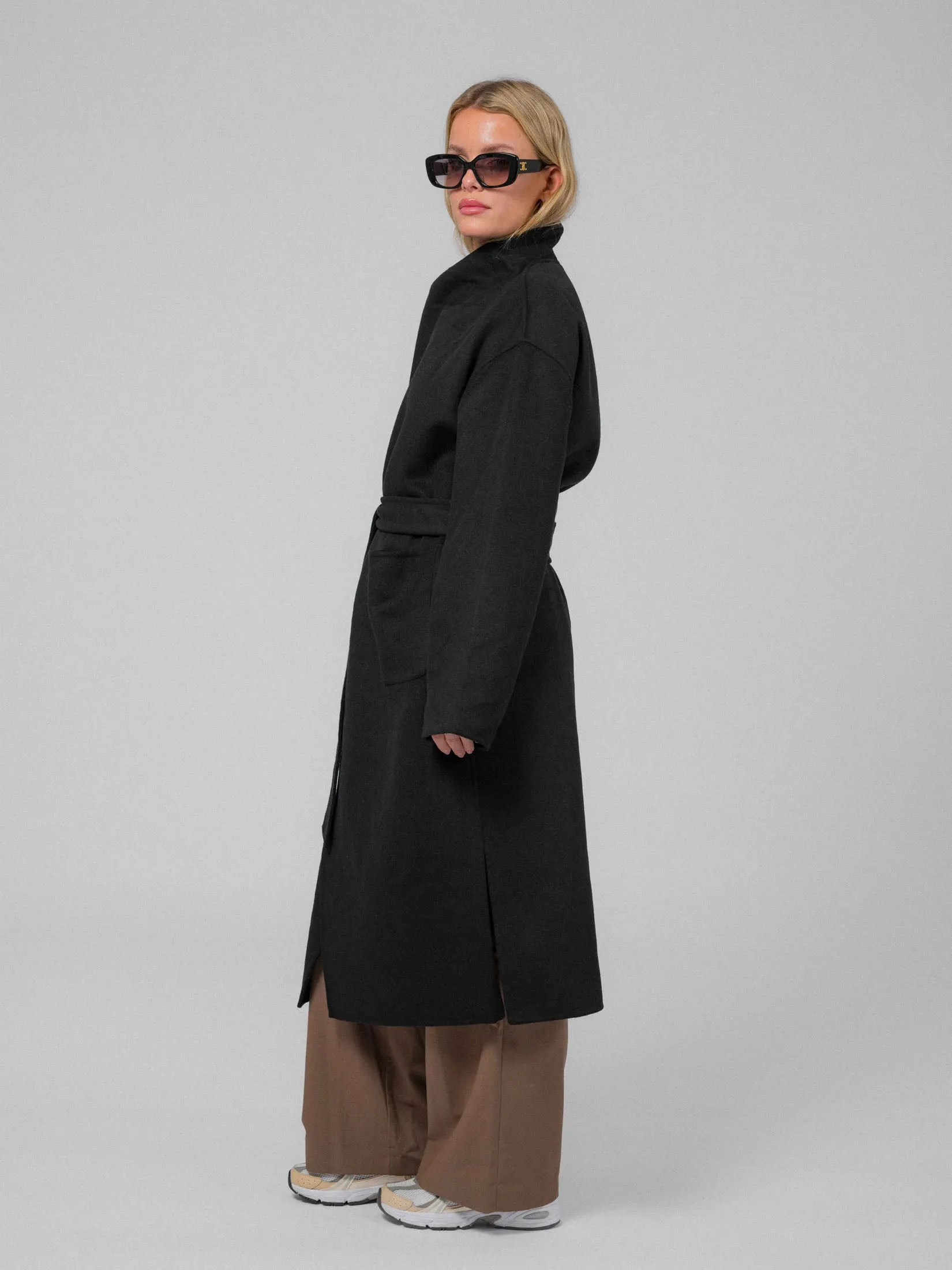 Ana Wool Coat - Black