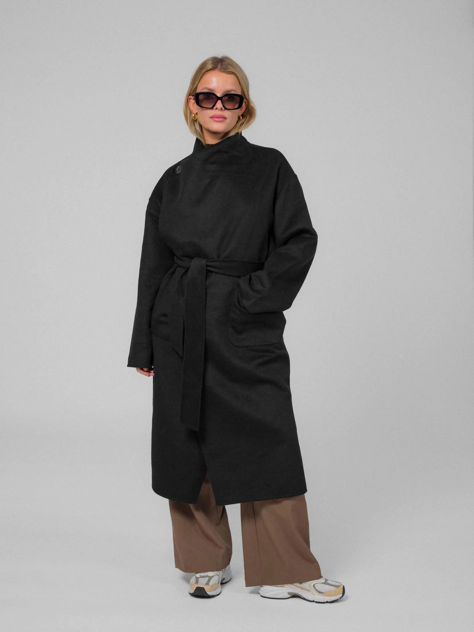 Ana Wool Coat - Black