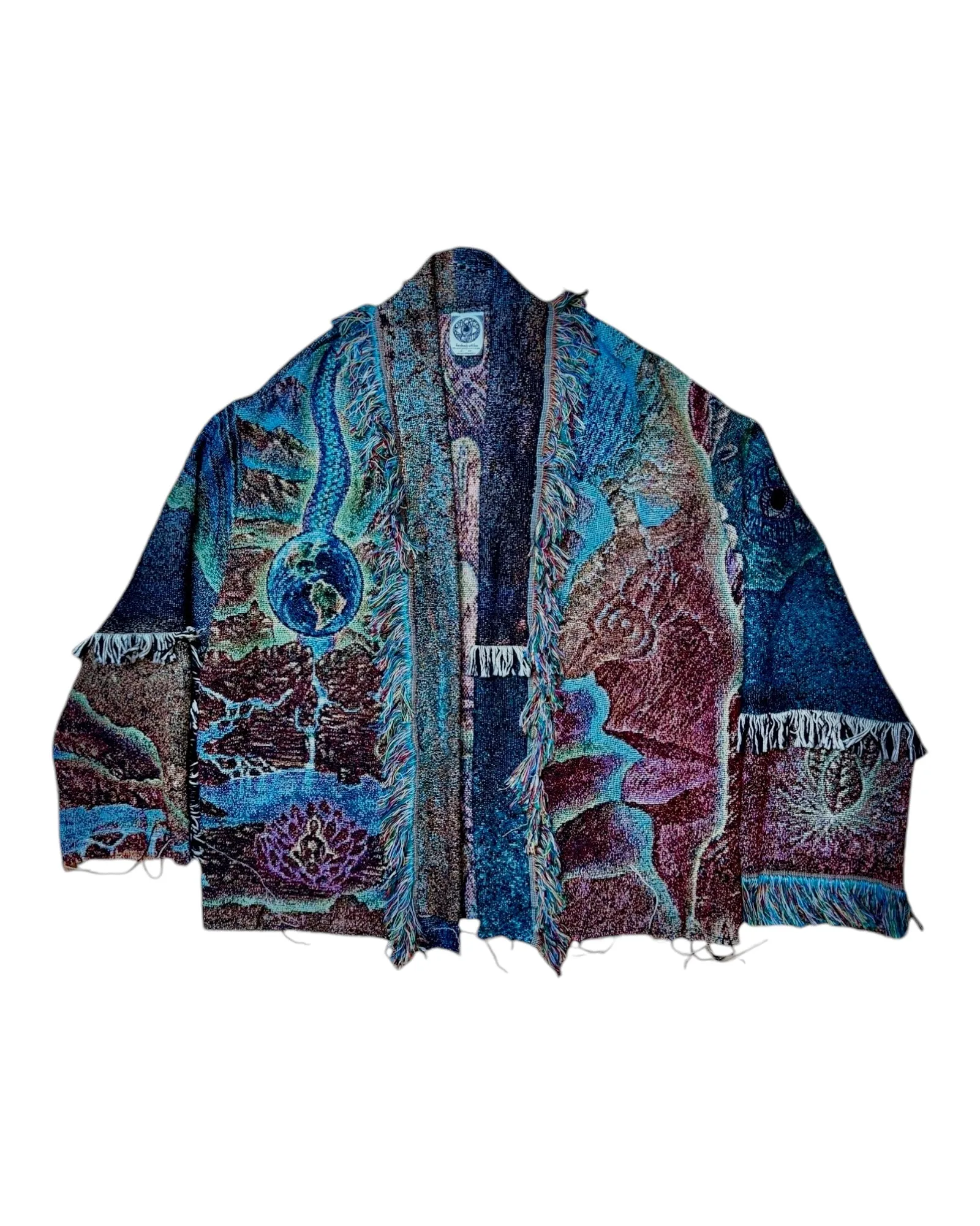 “Ancestral Transference” Woven Cardigan