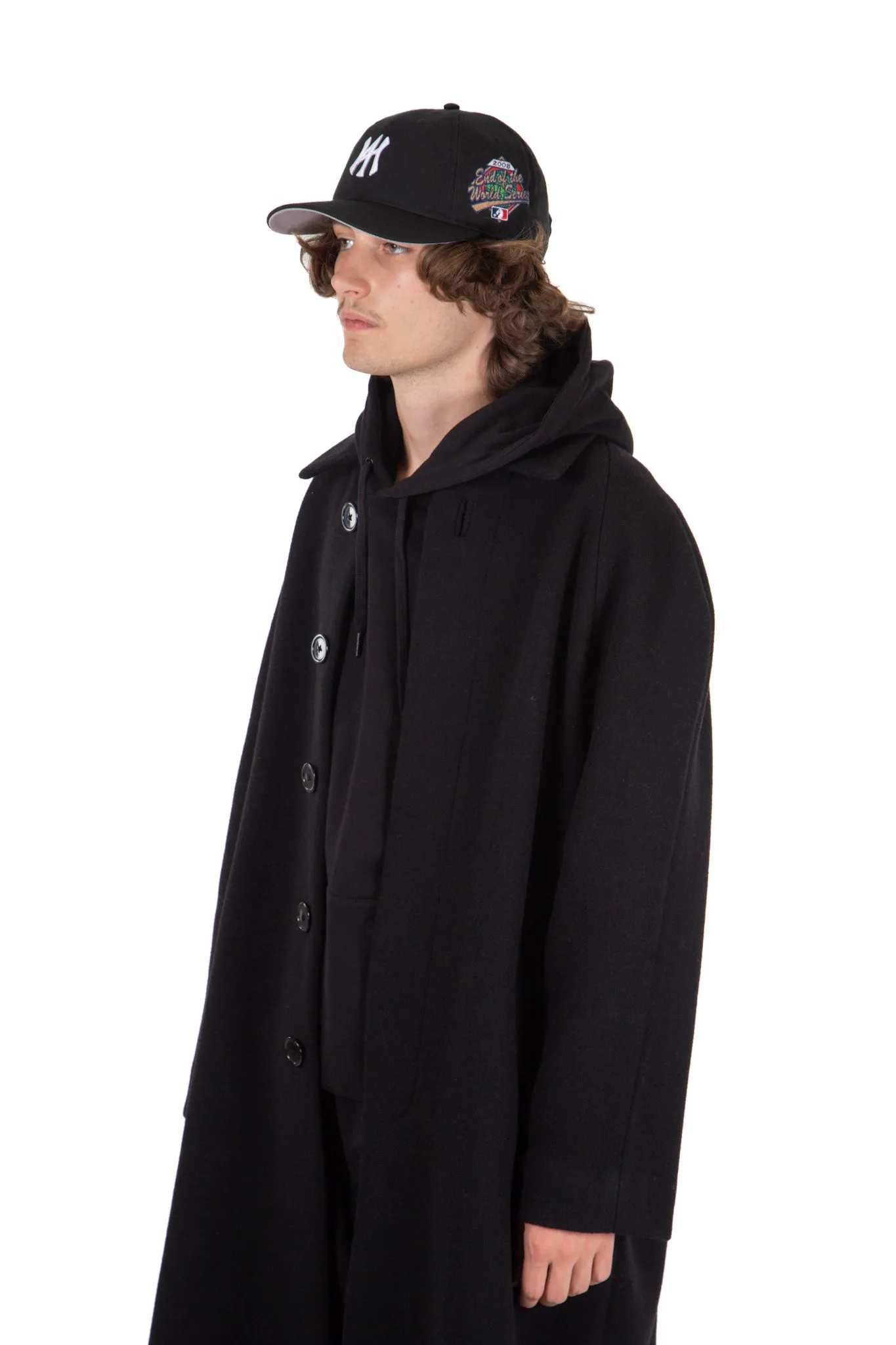 Archive Long Wool Coat Black