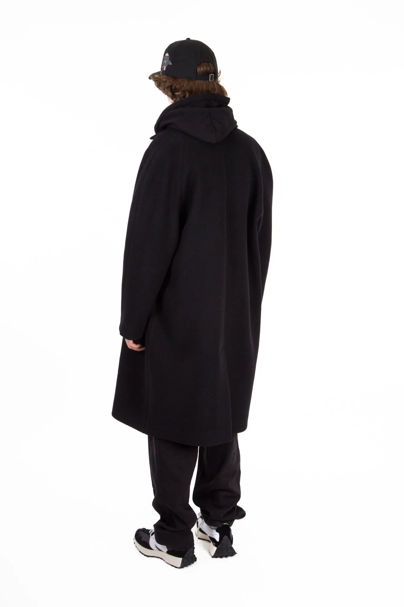 Archive Long Wool Coat Black