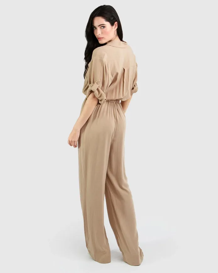 Art of Escape Jumpsuit - Latte