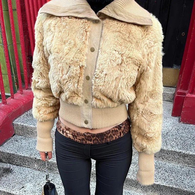 Arya Teddy Crop Jacket