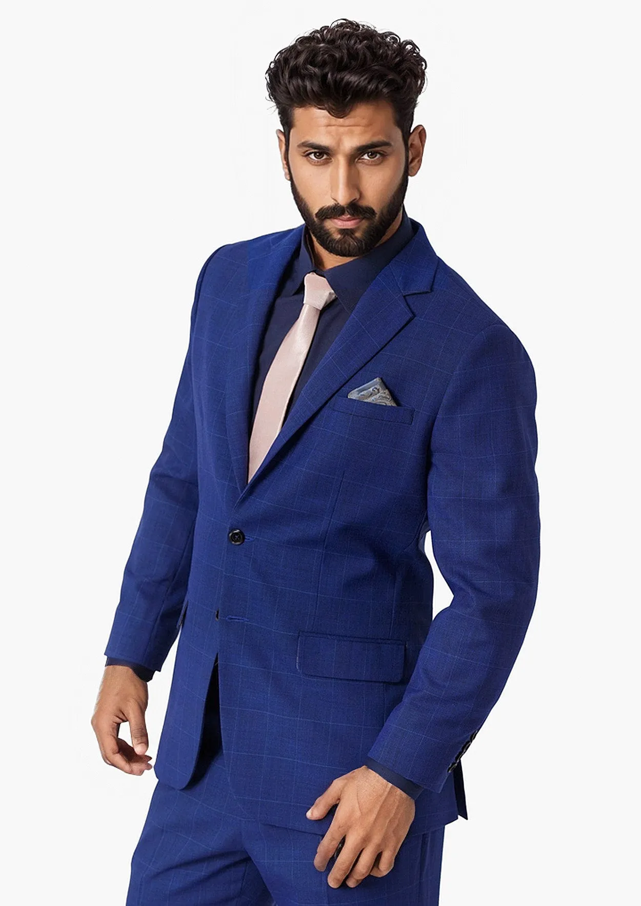 Astor Regal Blue Windowpane Jacket