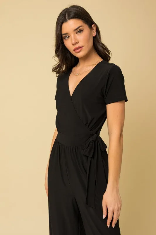 Black Crop Jumpsuit