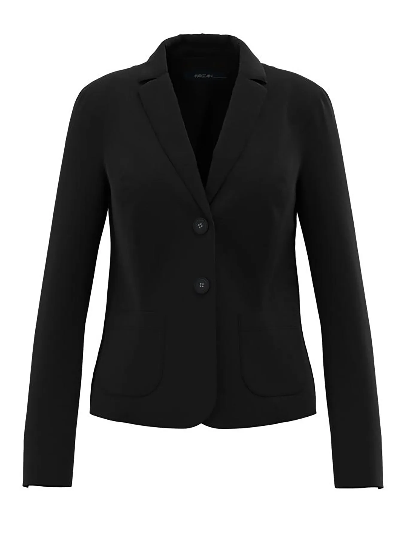 Blazer mit aufgesetzten Taschen - black