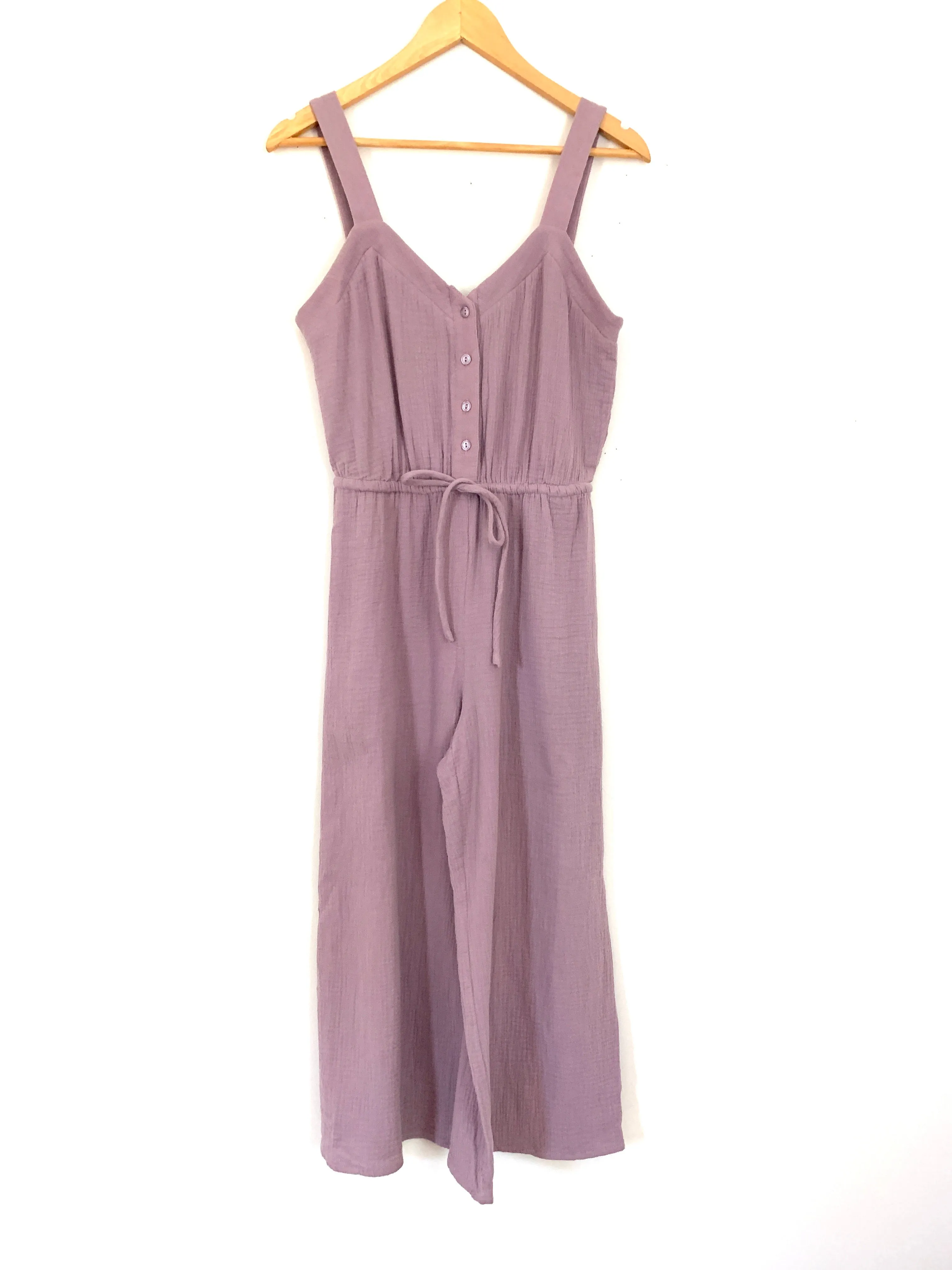 Blue Blush Purple Crop Jumpsuit- Size S