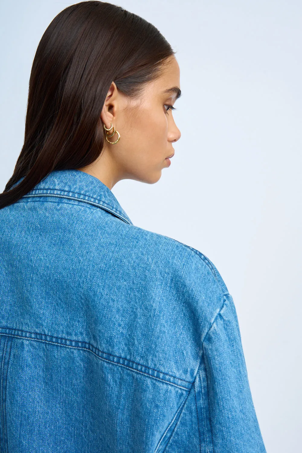 Blue Jean Beauty Blazer | Final Sale - Blue Wash