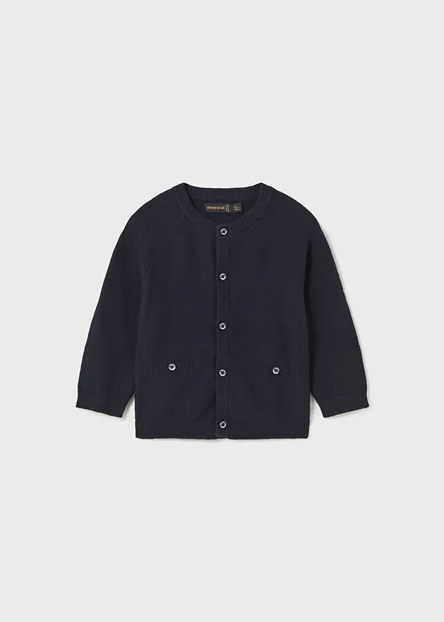 Boys Navy Cardigan