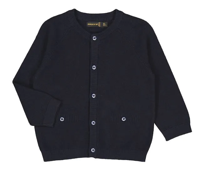 Boys Navy Cardigan