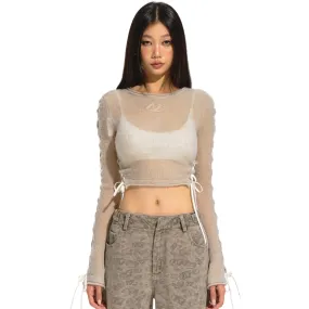 Brown Rock Ballet Knit Top