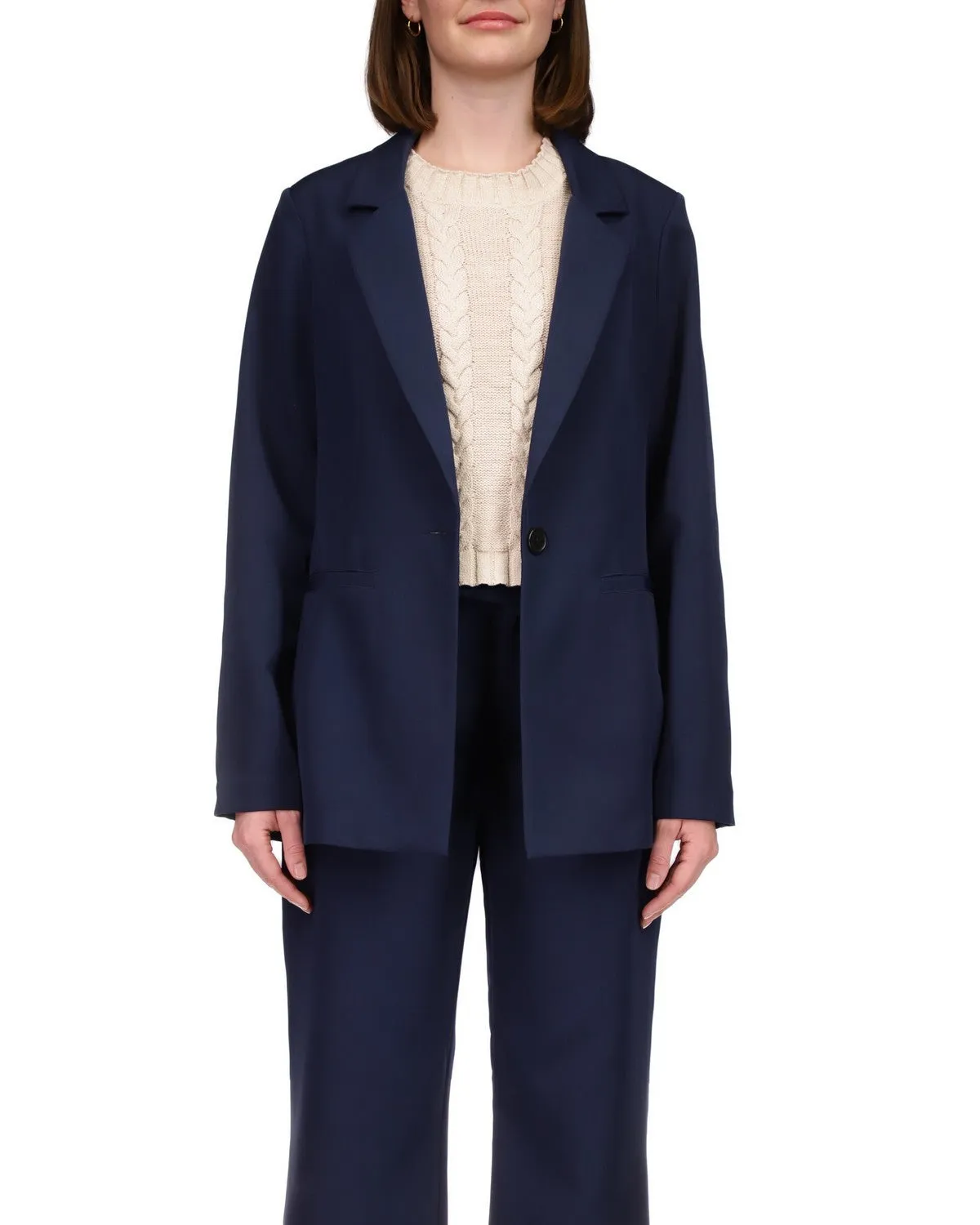 Bryce Woven Blazer ~ Navy