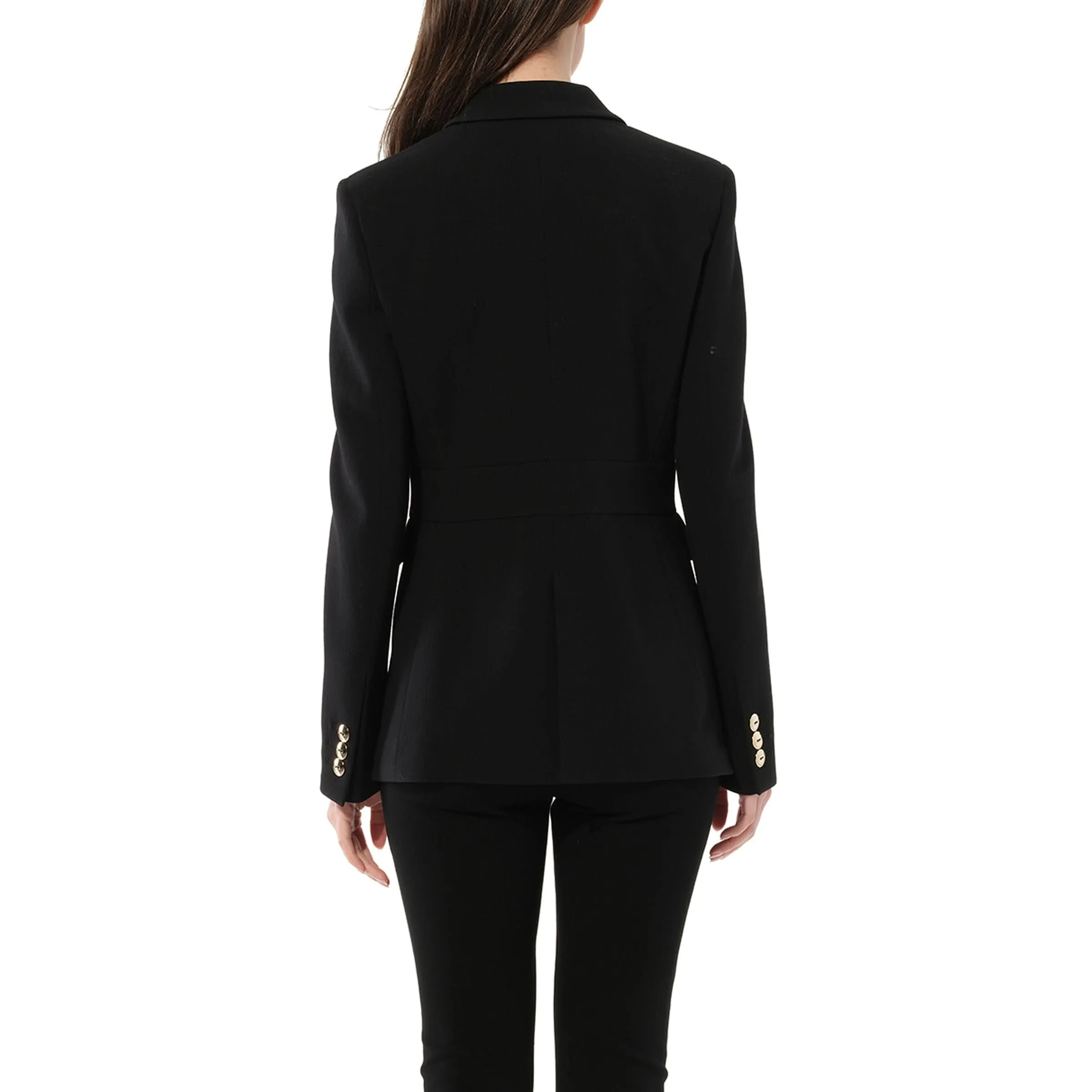 Button Blazer in Black