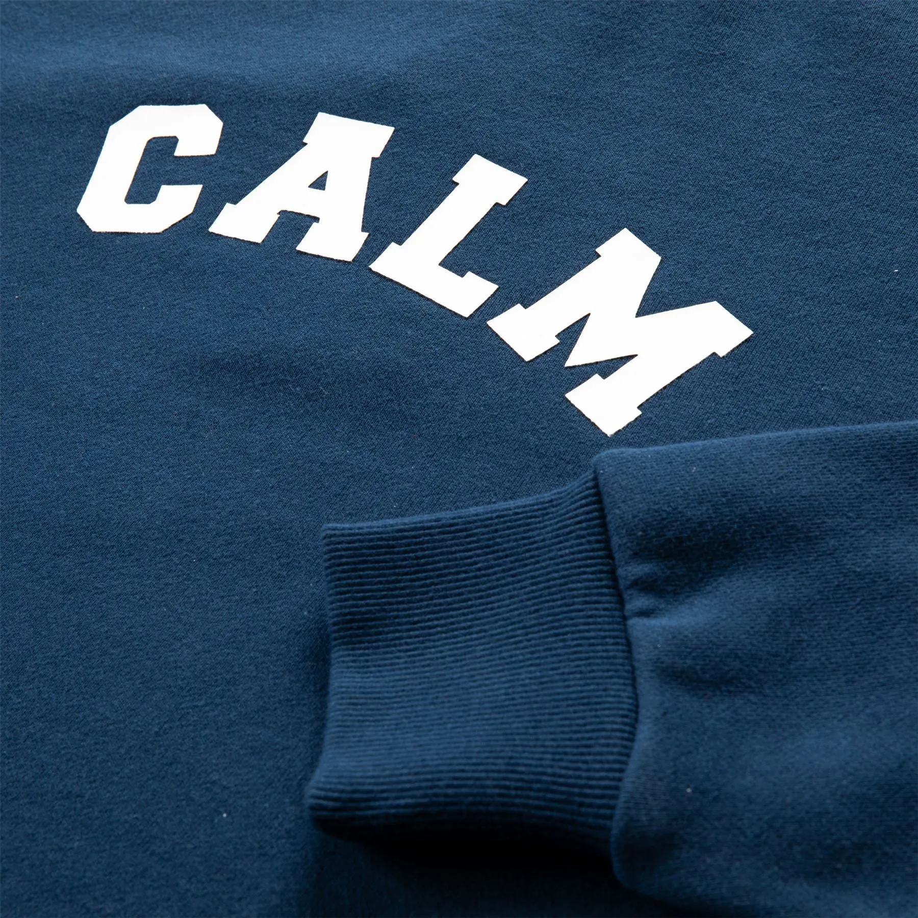 Calm Fleece Crew Sweater Navy - AW24