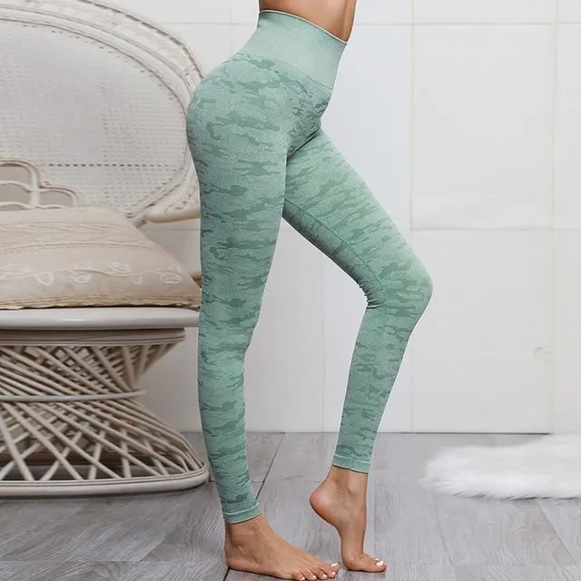 Camo Bae Seamless High Waist Leggings