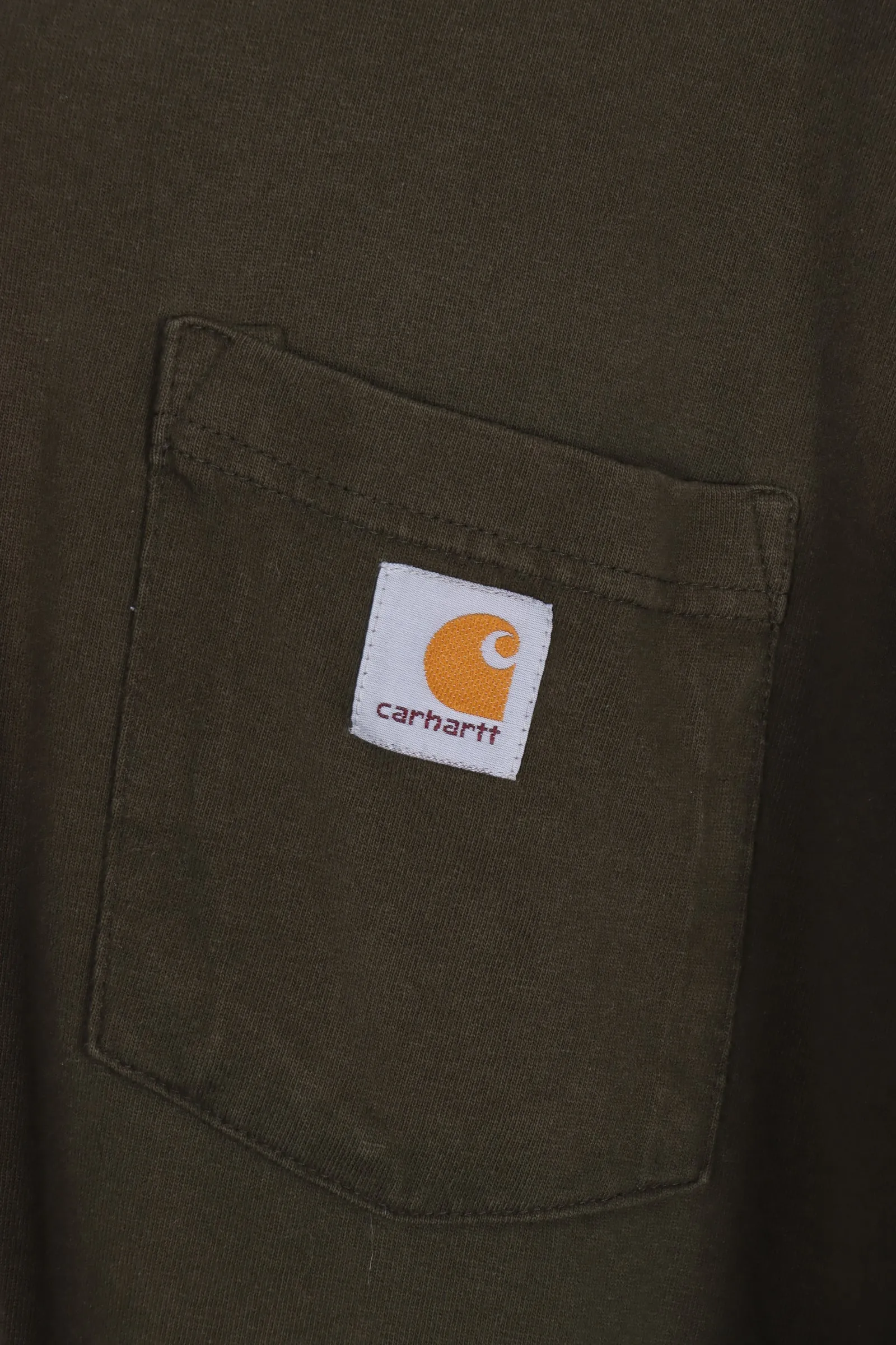 CARHARTT Khaki Green Classic Badge Pocket Henley Tee (XXXL)