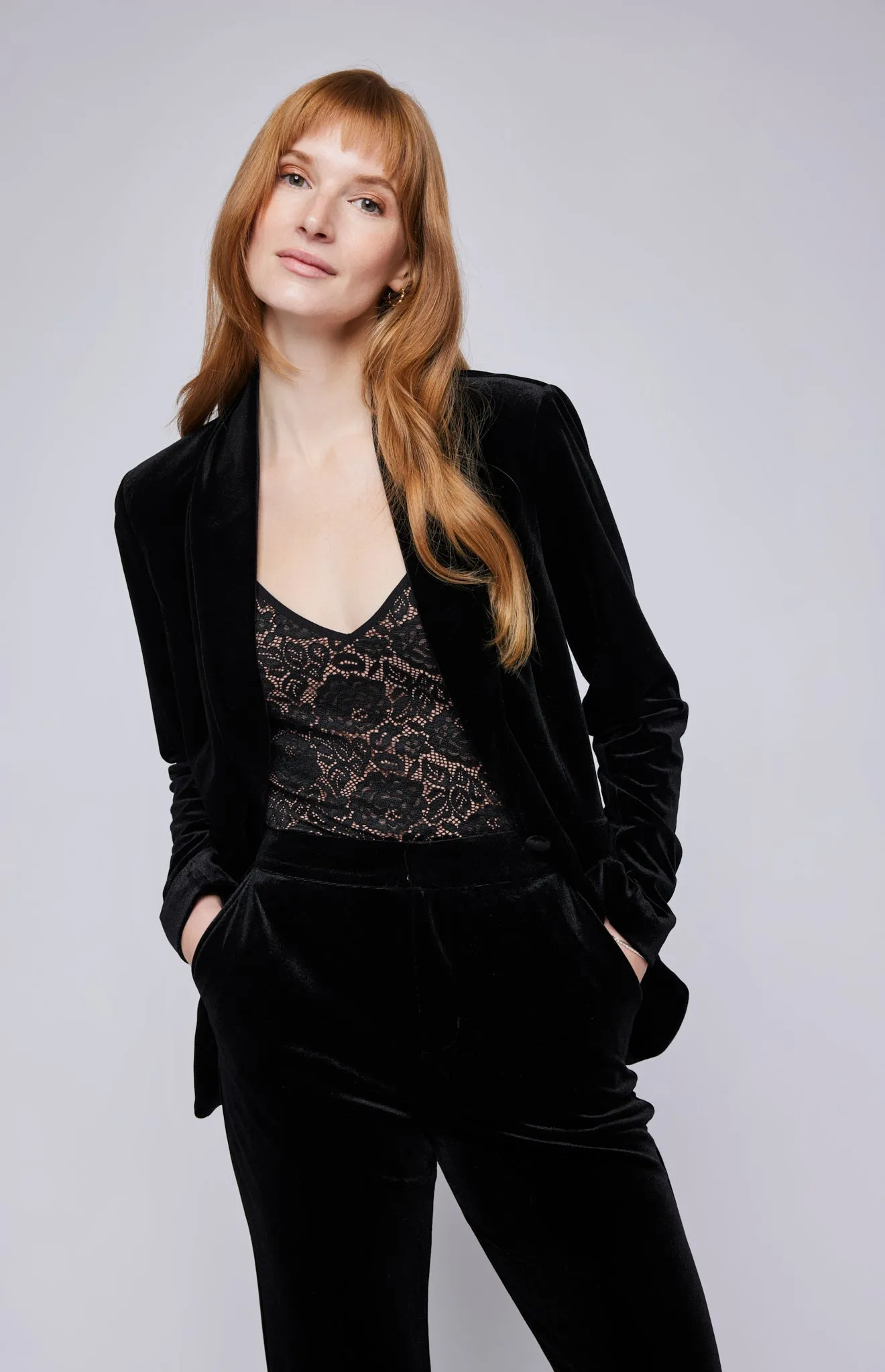 Caroline Velvet Blazer