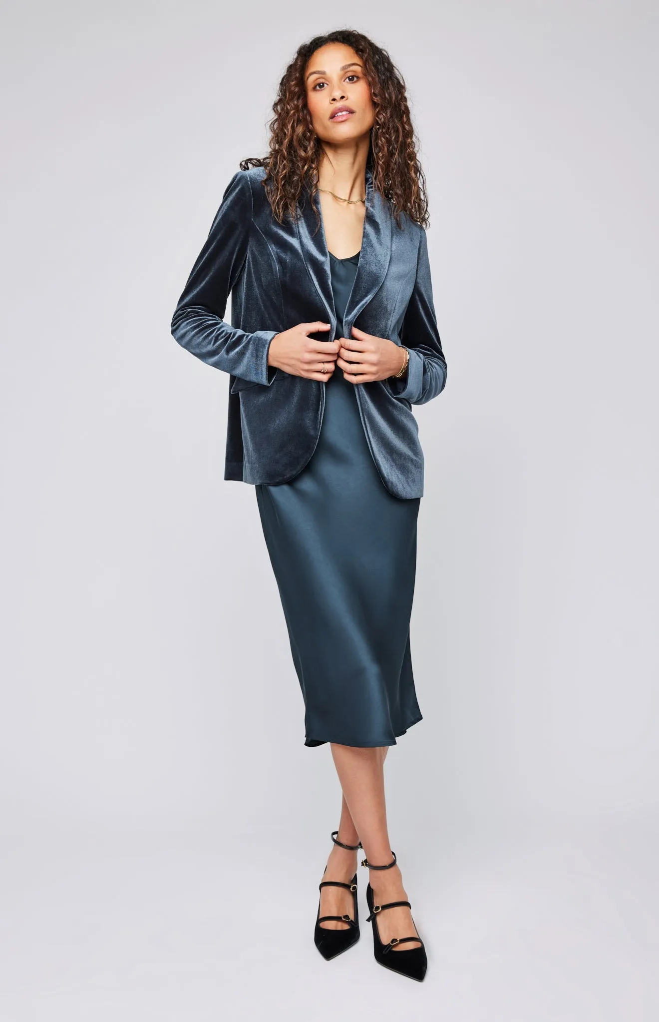 Caroline Velvet Blazer