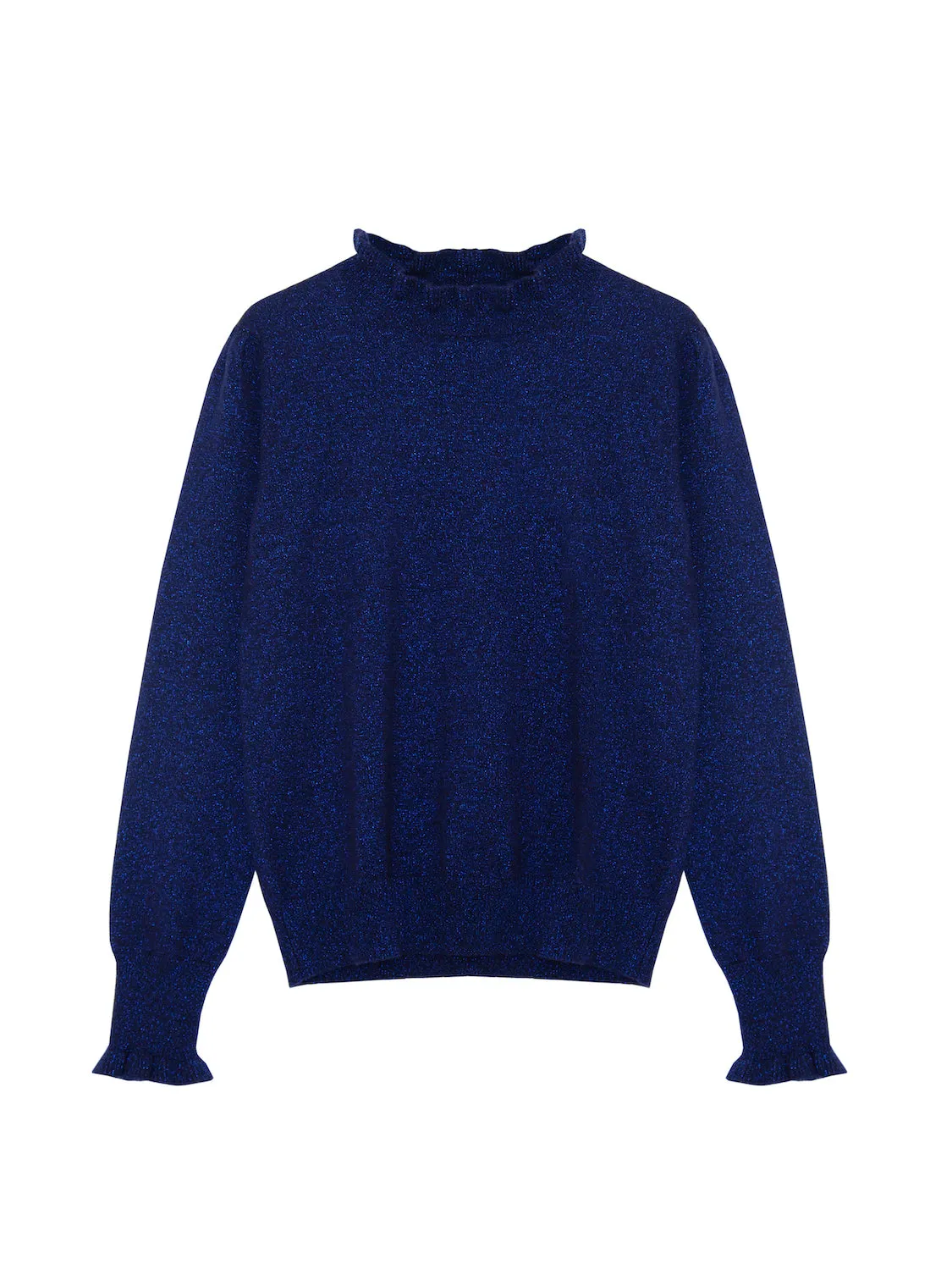 Carrie Navy Sparkle Lurex Jumper