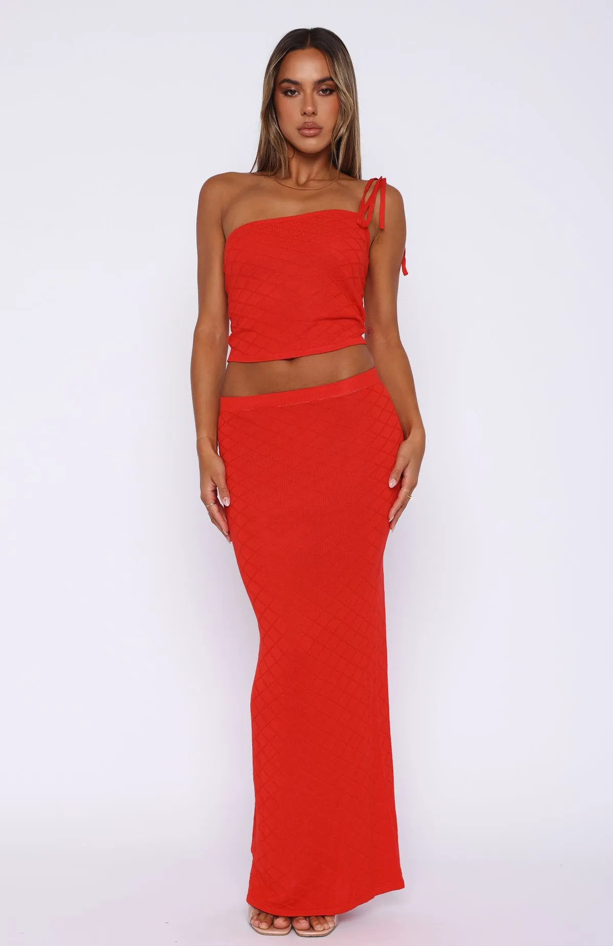 Carrying Your Love Maxi Skirt Chilli