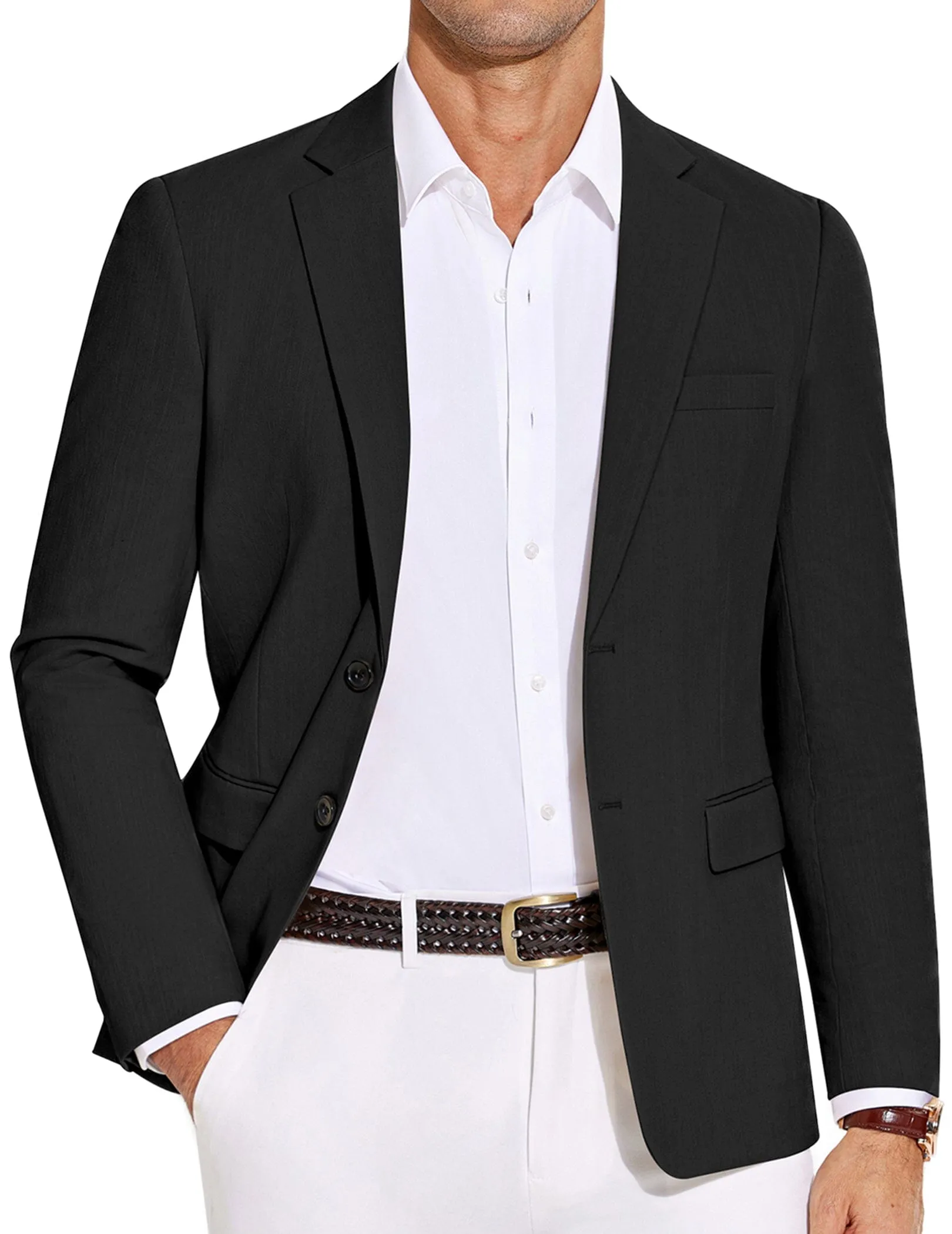 Casual Cotton Blend Blazer (US Only)