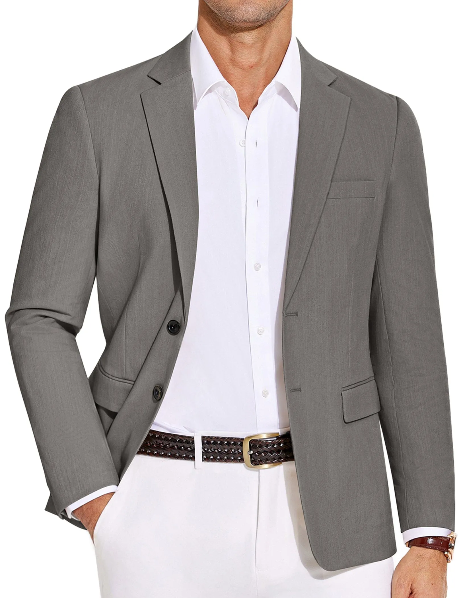 Casual Cotton Blend Blazer (US Only)