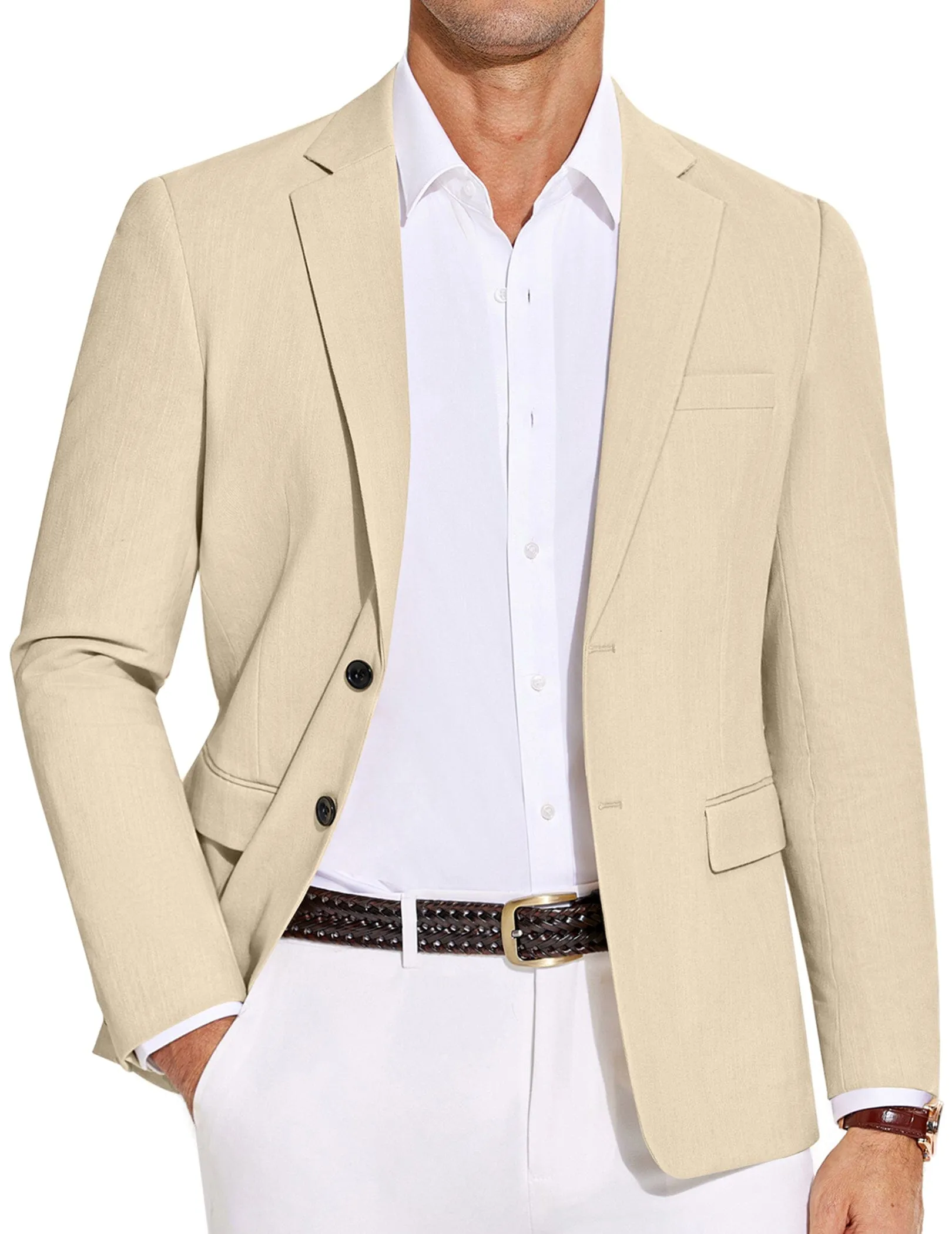 Casual Cotton Blend Blazer (US Only)