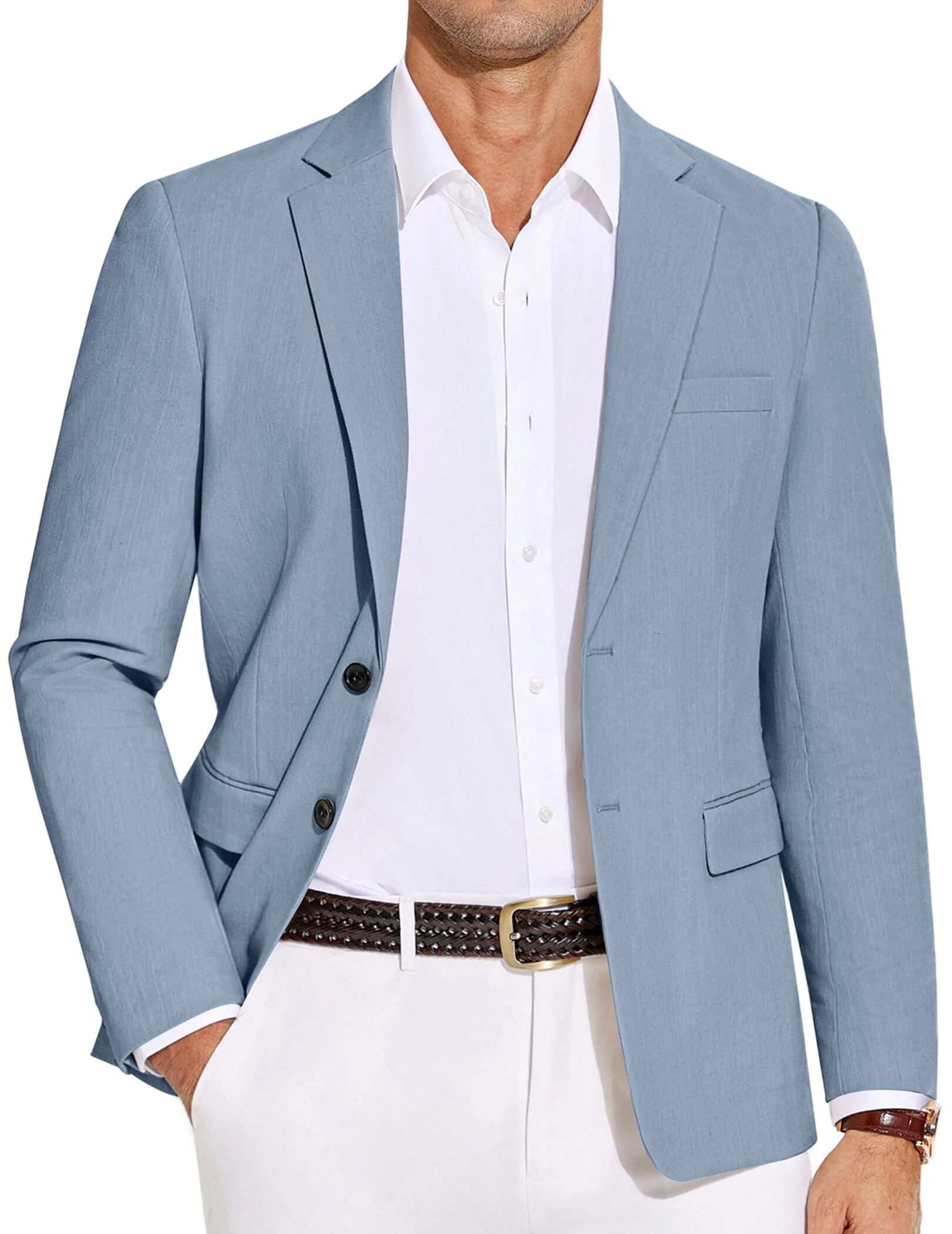 Casual Cotton Blend Blazer (US Only)