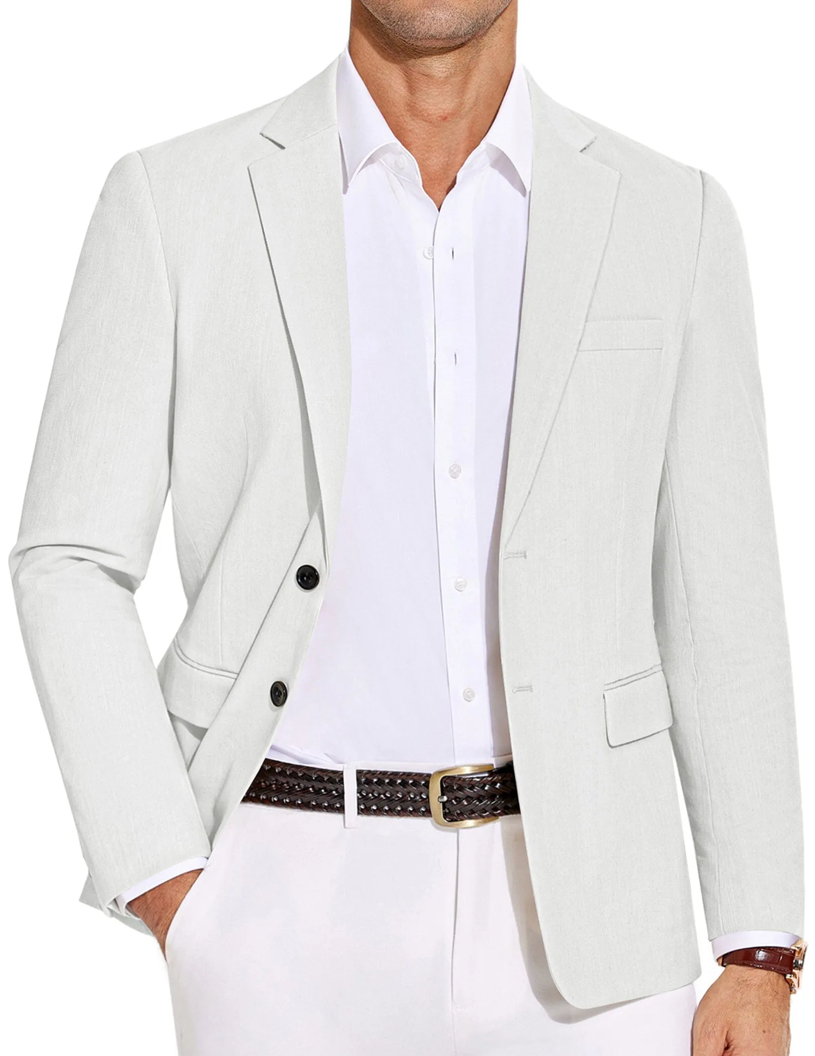 Casual Cotton Blend Blazer (US Only)