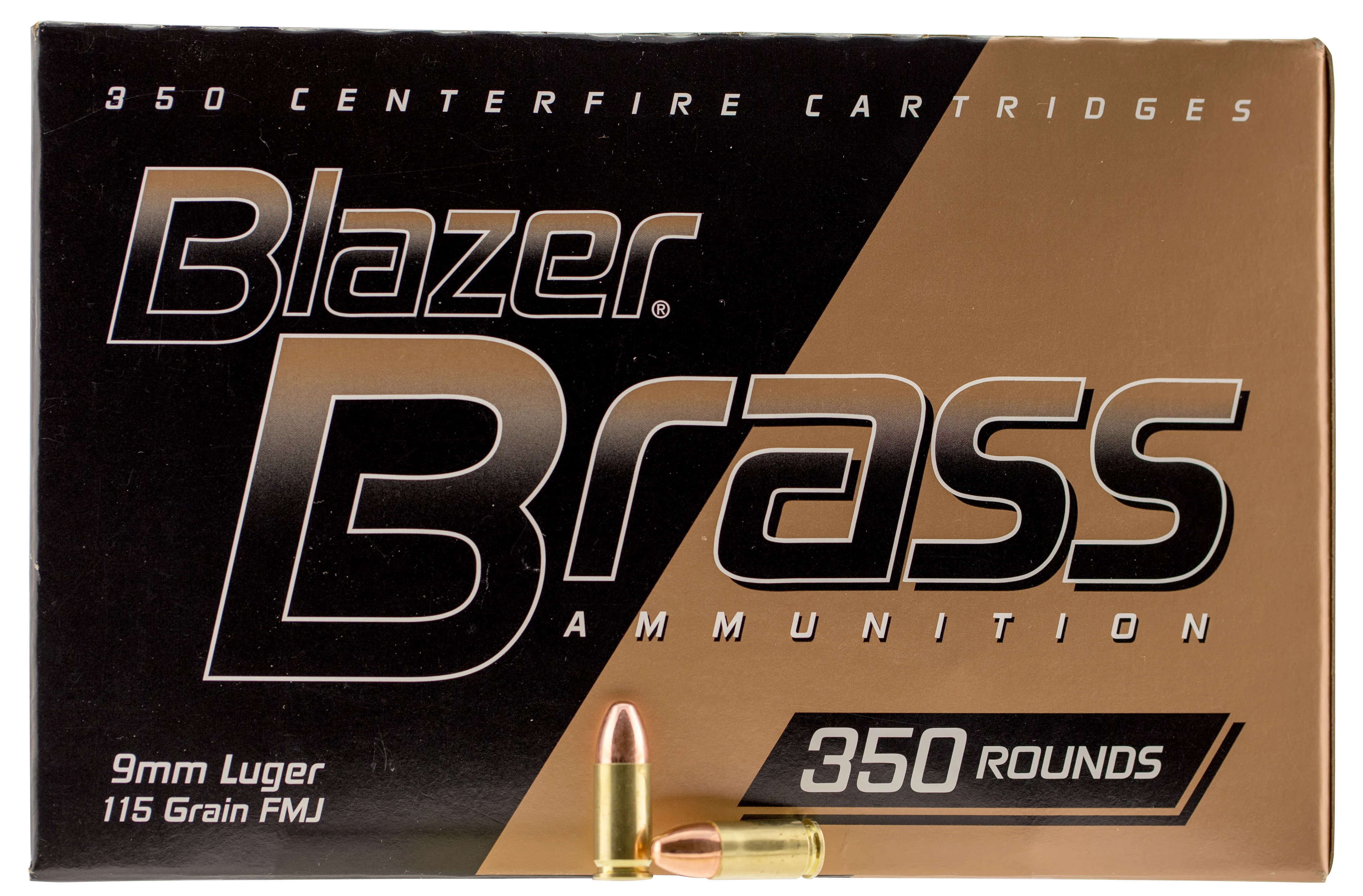 CCI 52001 Blazer 9mm Luger 115 GR Full Metal Jacket Round Nose 350 Bx/ 3 Cs - 350 Rounds